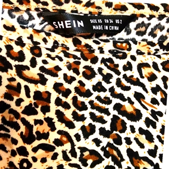 🎁Love Tree Ivory Linen Drawstring PaperBag Shorts & SHEIN Leopard print tank- S - Picture 12 of 16